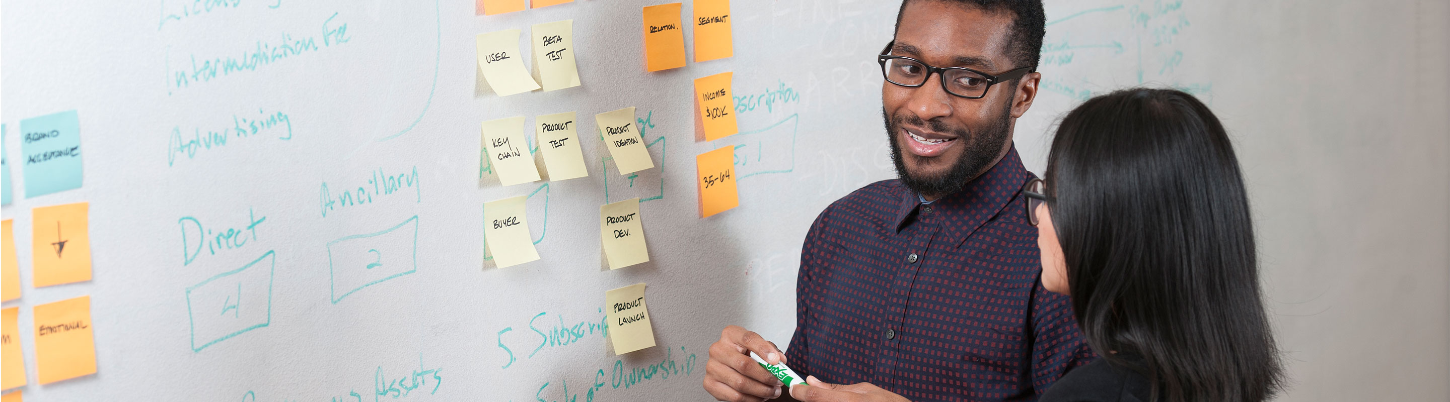 Two Management Students Talking 